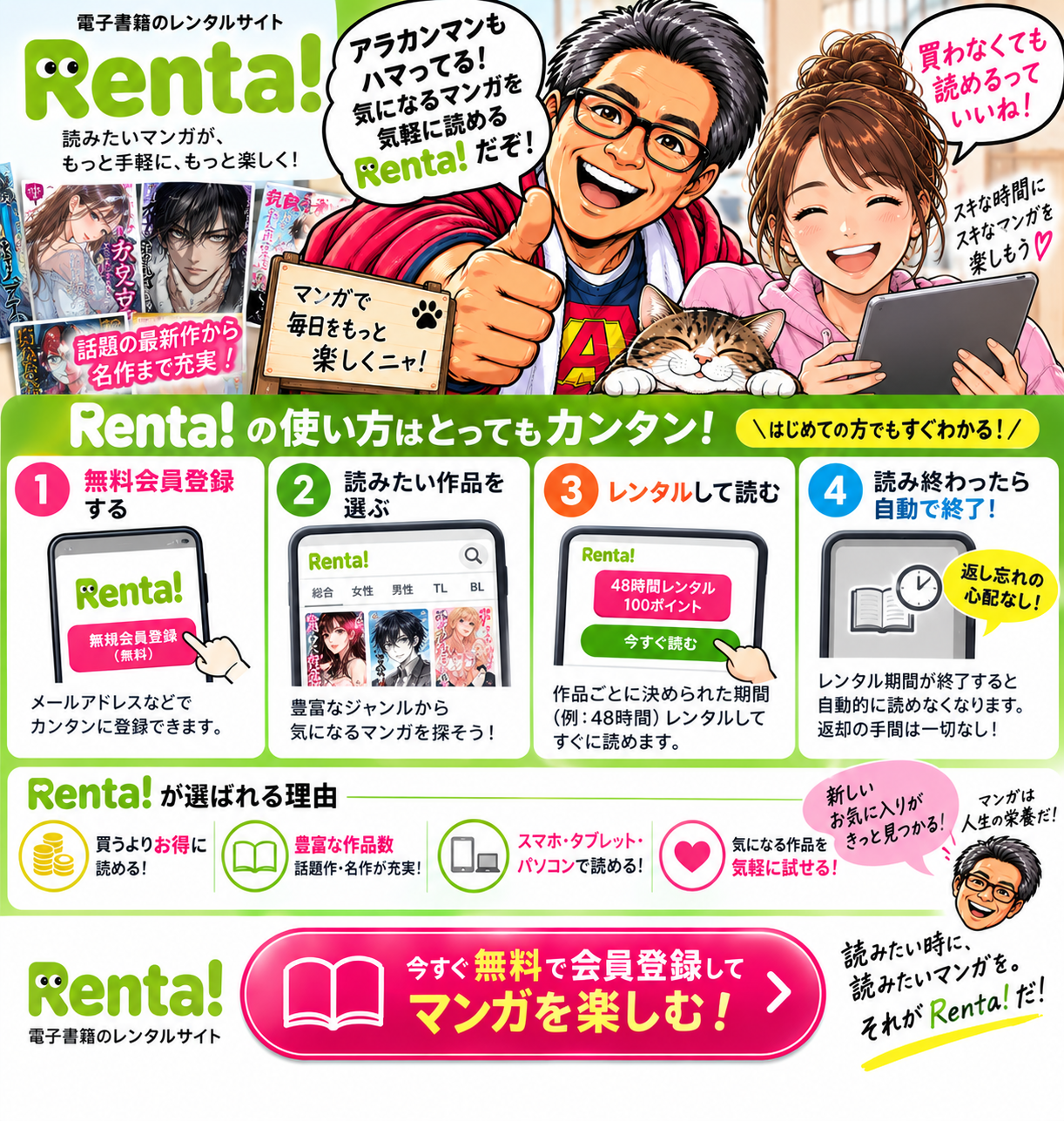 Renta! 電子書籍レンタル